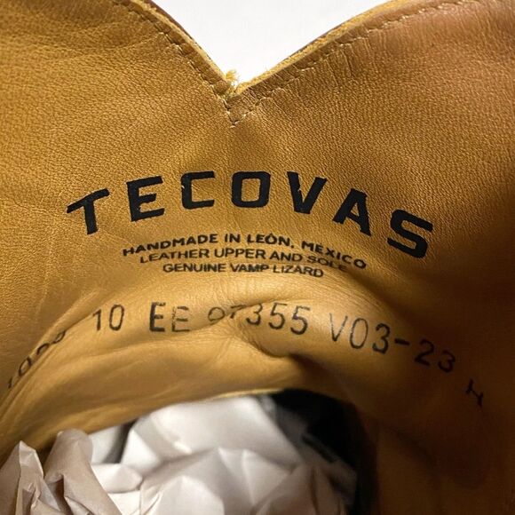 Tecovas The Nick Lizard Western Boots Men's 10 EE - Picture 7 of 7